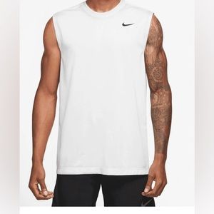 mens dri fit large white tanktop